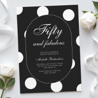 Fifty and Fabulous Polka Dot 50th Birthday Party