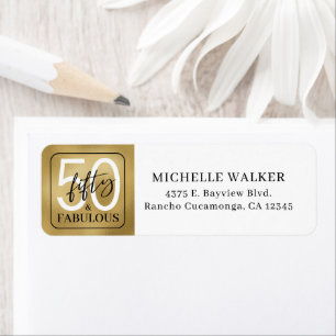 Fifty and Fabulous Script 50th Birthday