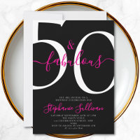 Fifty and Fabulous Script 50th Birthday Party