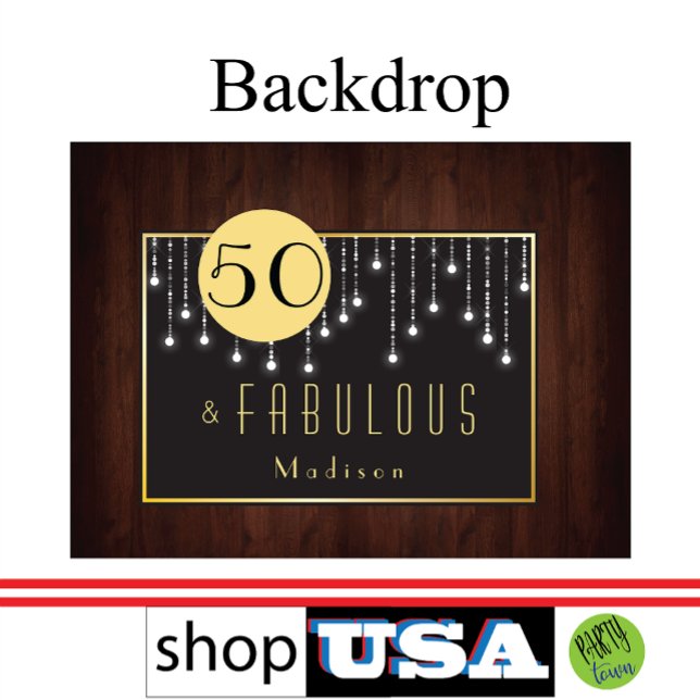 Fifty and Fabulous: String Lights Birthday Hanging Tapestry (Never arrive empty-handed. If you’re going to a family dinner, bring a bottle of wine.)