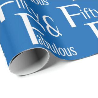 Fifty and Fabulous Wrapping Paper