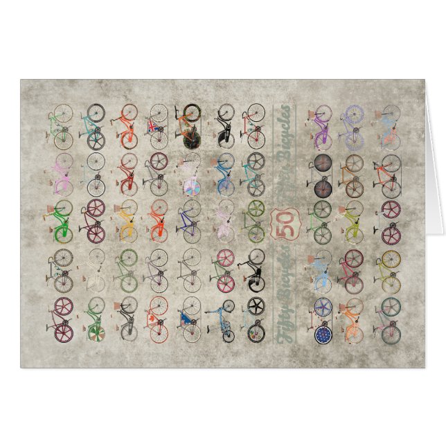 Fifty Bicycles (Front Horizontal)