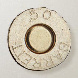 Fifty Calibre Round Cushion