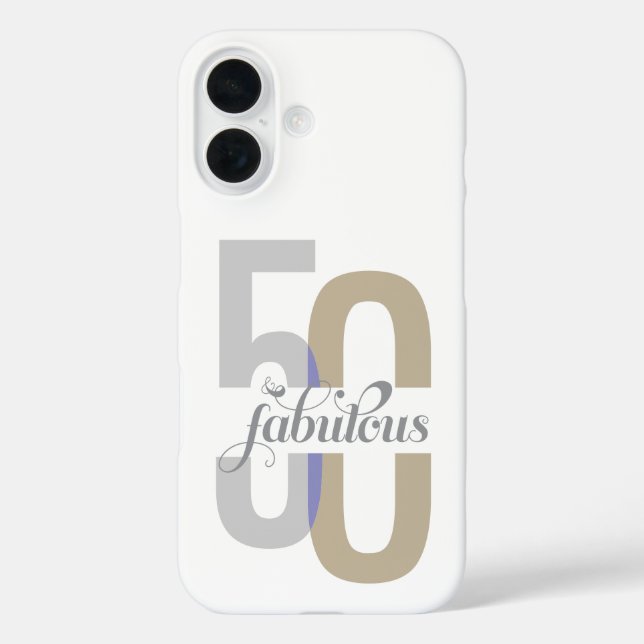Fifty & Fabulous 50th Birthday Case-Mate iP Modern iPhone Case (Back)