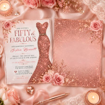 Fifty & Fabulous Glitter Dress Elegant Floral