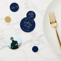 Fifty Five | Gold & Navy Blue 55th Birthday Party