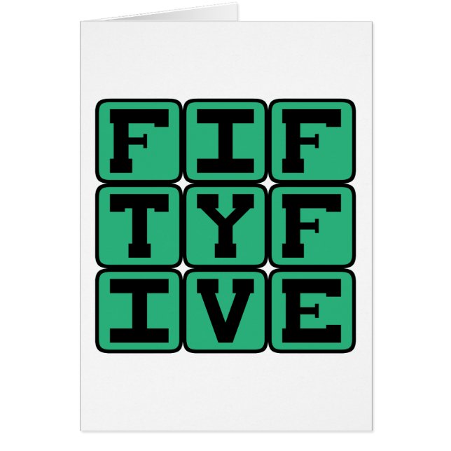 Fifty Five, Number 55 (Front)
