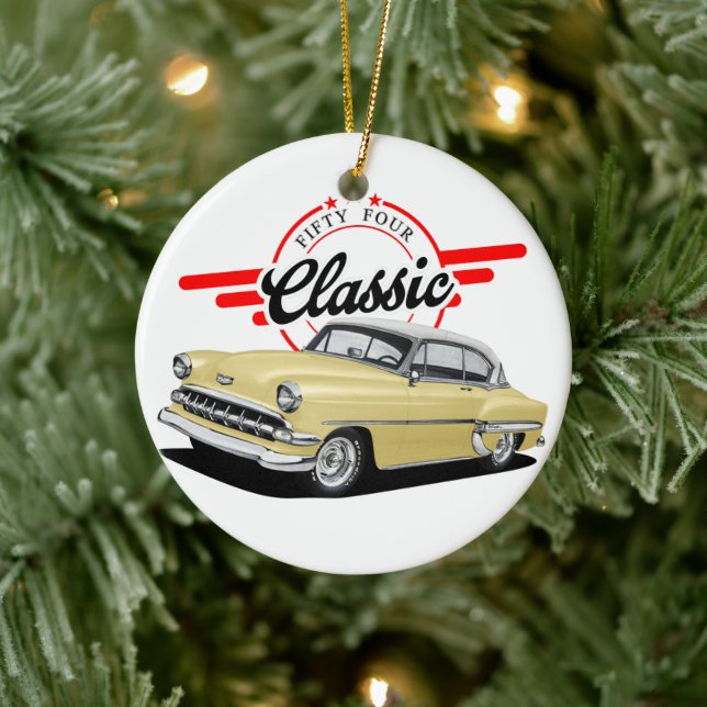 Fifty Four Classic Car Ceramic Tree Decoration (Tree)