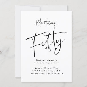 Fifty invitation