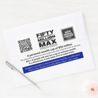 Fifty Million Max™ 4 Rectangular Stickers (2)