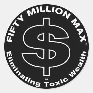 Fifty Million Max™ Dollar Logo 3" Stickers (6)