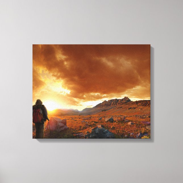 Fifty Mountain Sunset - Glacier National Park Canvas Print (Front)