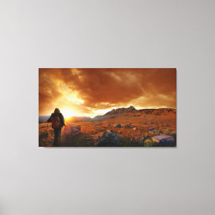 Fifty Mountain Sunset - Glacier National Park Canvas Print