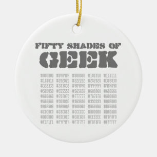Fifty Shades of Geek Ceramic Tree Decoration