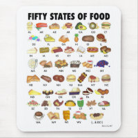 FIFTY STATES OF FOOD United States America USA Art