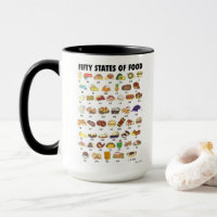 FIFTY STATES OF FOOD United States America USA Art