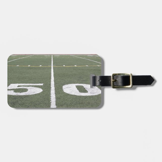Fifty Yard Line Luggage Tag (Front Horizontal)