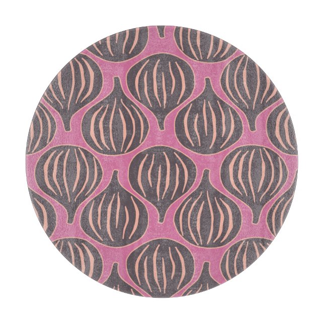 Fig Fantasy: Vintage Holiday Seamless Cutting Board (Front)