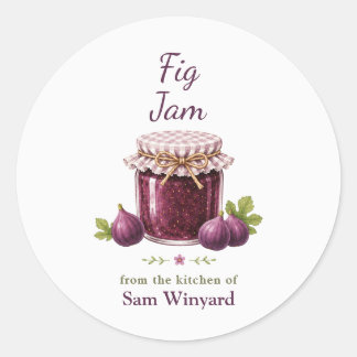 Fig Jam Homemade Kitchen Label