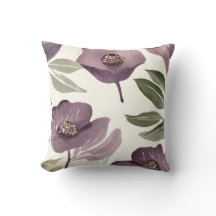 Fig leaves and blossoms III Square Pillow
