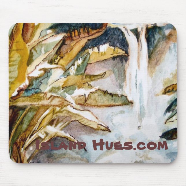 Fig leaves, Island Hues.com Mouse Pad (Front)