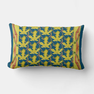 Fig Leaves on a Lumbar Pillow