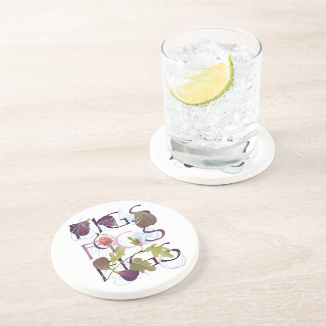 Fig motif coaster (Side)