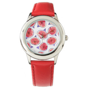Fig slices watercolor watch