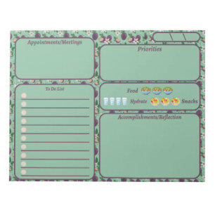 Fig To Do List Cute Notepad Office Desk Pad