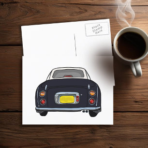 Figarations Cute Black Figaro Car Postcard