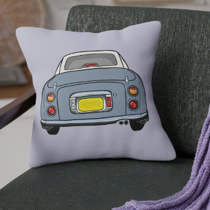 Figarations Cute Lapis Grey Figaro Car Lilac Cushion