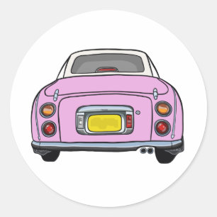 Figarations Cute Pink Figaro Car Garage Scrapbook Classic Round Sticker