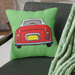 Figarations Cute Red Figaro Car Custom Green Cushion