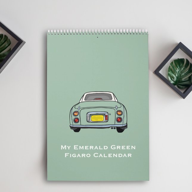 Figarations Emerald Green Figaro Garage Calendar (A calendar for all your green figaro meetings)