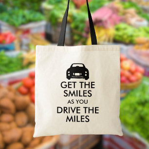 Figarations Get the Smiles Quote Figaro Tote Bag