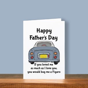 Figarations Lapis Figaro Car Father's Day Holiday Card