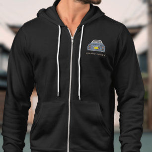 Figarations Lapis Grey Figaro Driver Name Hoodie