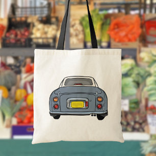 Figarations Lapis Grey Nissan Figaro Car Tote Bag