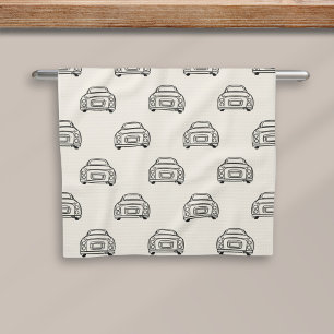 Figarations Line Art Figaro Car Garage Hand Towel
