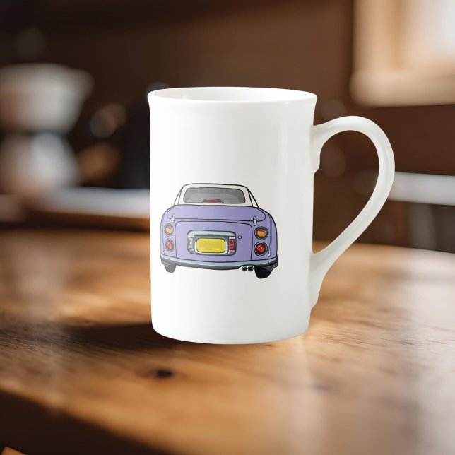 Figarations Name Lilac Figaro Car Giant Coffee Mug (How do you like your tea (or coffee) in a morning? I like mine with a fig in a bone china mug)