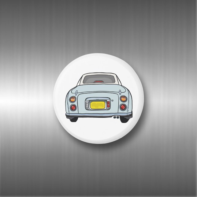 Figarations Pale Aqua Figaro Car Magnet (Fun figgy magnet just for you. Handy for checking for rust on your pale aqua figaro car)