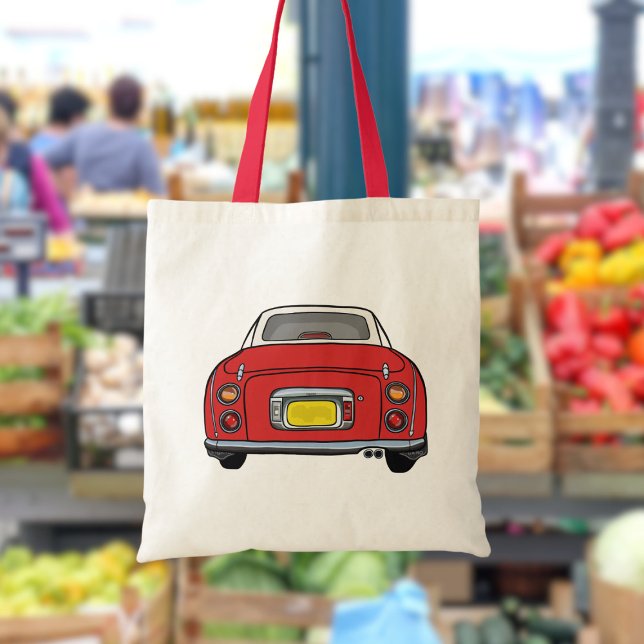 Figarations Red Figaro Car Tote Bag (Perfect tote bag for the red figaro owner)
