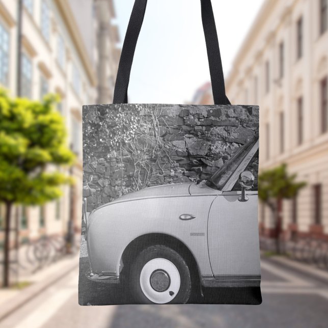 Figarations Retro Figaro Car Photo Tote Bag (You can add your own car photos to this tote bag.)