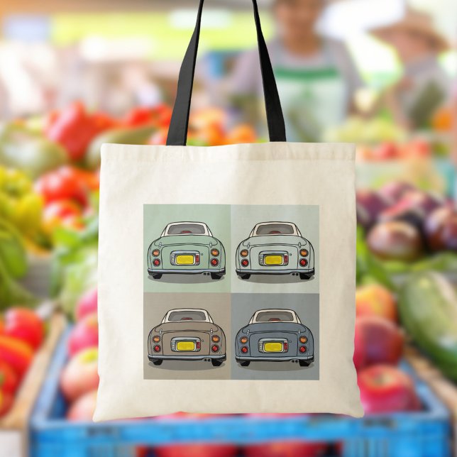 Figarations Season Colours of Figaro Car Tote Bag (Fun tote bag for the figaro car owner - colours based on the seasons of the year)