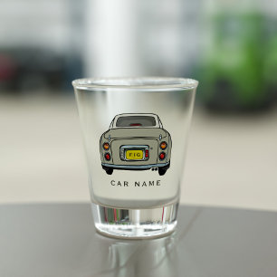 Figarations Topaz Mist Figaro Car Name Shot Glass