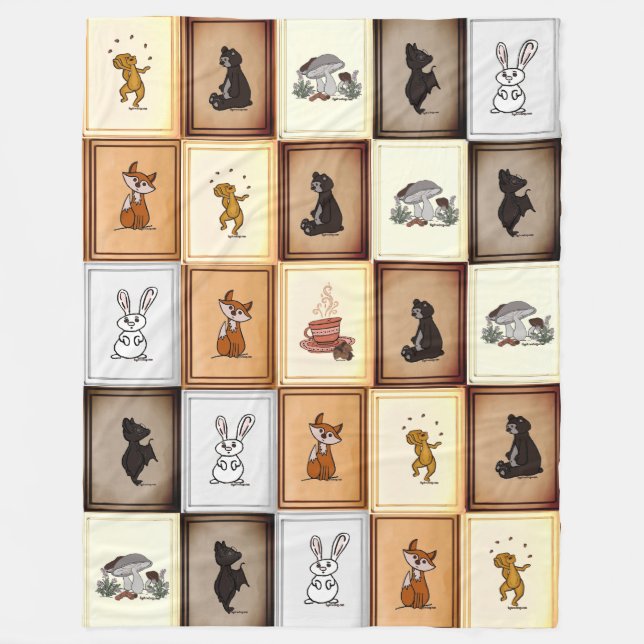 figdewdrop Quilt It Relax Everybody Fleece Blanket (Front)