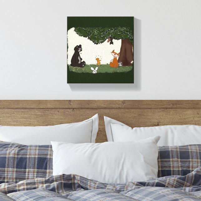 figdewdrop Spring Day Stretched Canvas Print (Insitu(Bedroom))