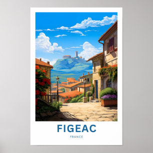 Figeac France Travel Print