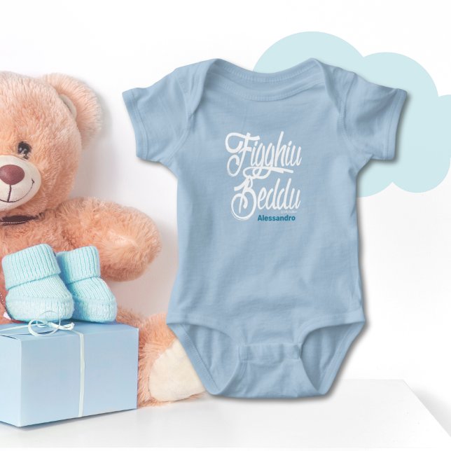 Figghiu Beddu (Handsome Son) Baby Bodysuit (Creator Uploaded)