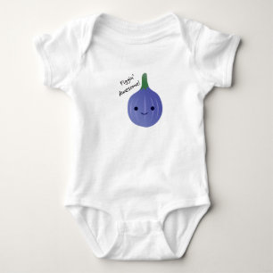 Figgin Awesome Cute Kawaii Fig Baby Bodysuit